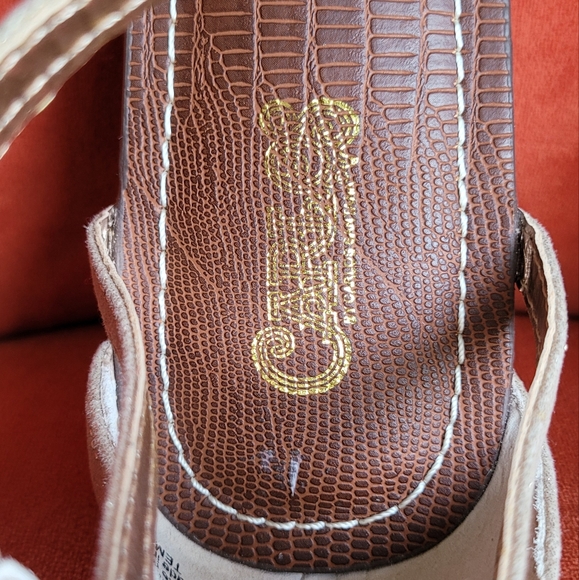 CARLOS by Carlos Santana Tempo Rose Gold Leaf Sandal Size 8 - Picture 8 of 10